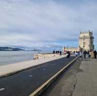 🏰 Discovering the Majestic Belem Tower in Lisbon! 🌊