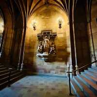 A late-Victorian neo-Gothic library