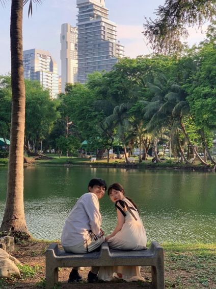 악어만한 도마뱀이 있는 방콕의 룸피니공원🦎🌳