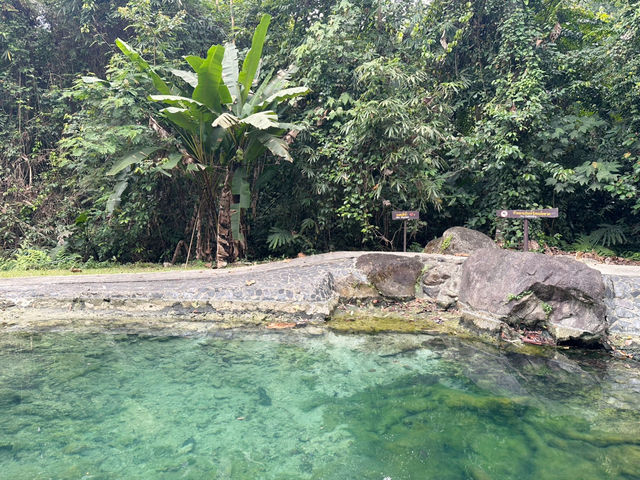 Beautiful hot springs in Ranong