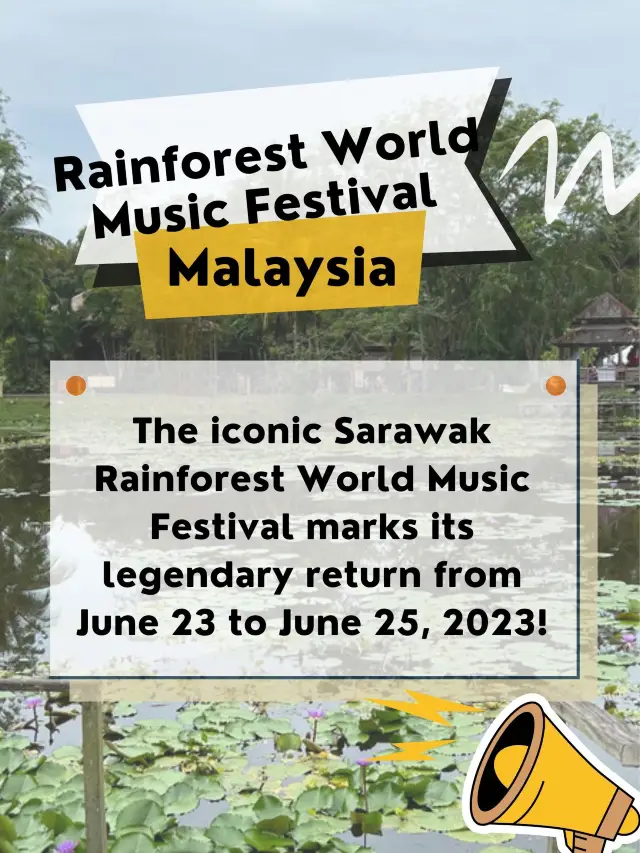 Sarawak Rainforest World Music Festival 2023🎵