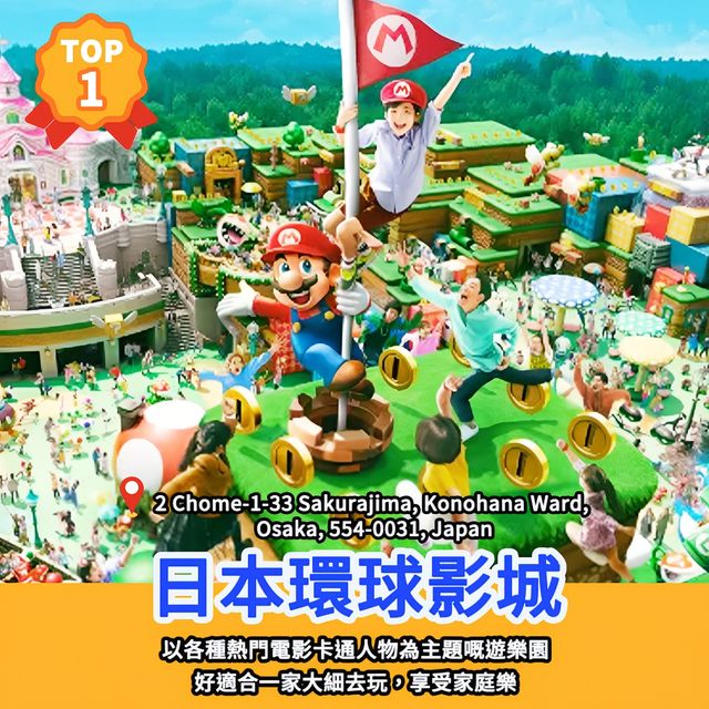 🏆精選景點榜｜大阪12大親子景點🇯🇵