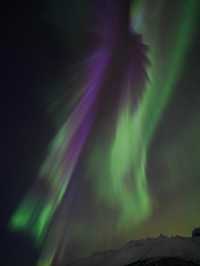 Captured the aurora, Norway's aurora borealis erupted in 6 colors.