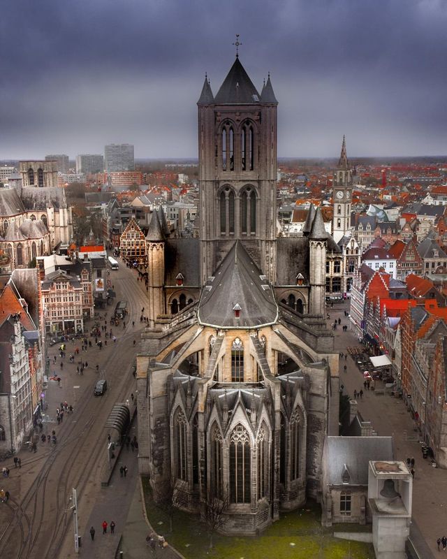 Gent from Above: A Bird's Eye View of the Charming Belgian Town