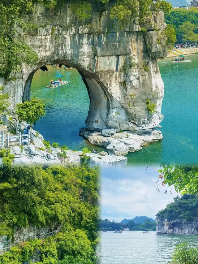 Step into the Elephant Trunk Hill in Guilin in the textbook (with nanny guide)