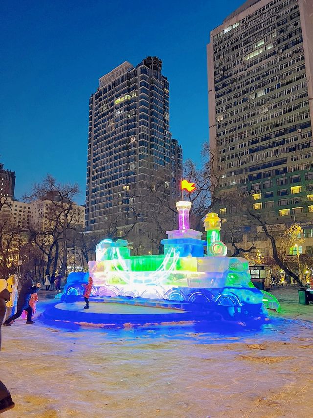 2月2日 夜遊哈爾濱兆麟公園