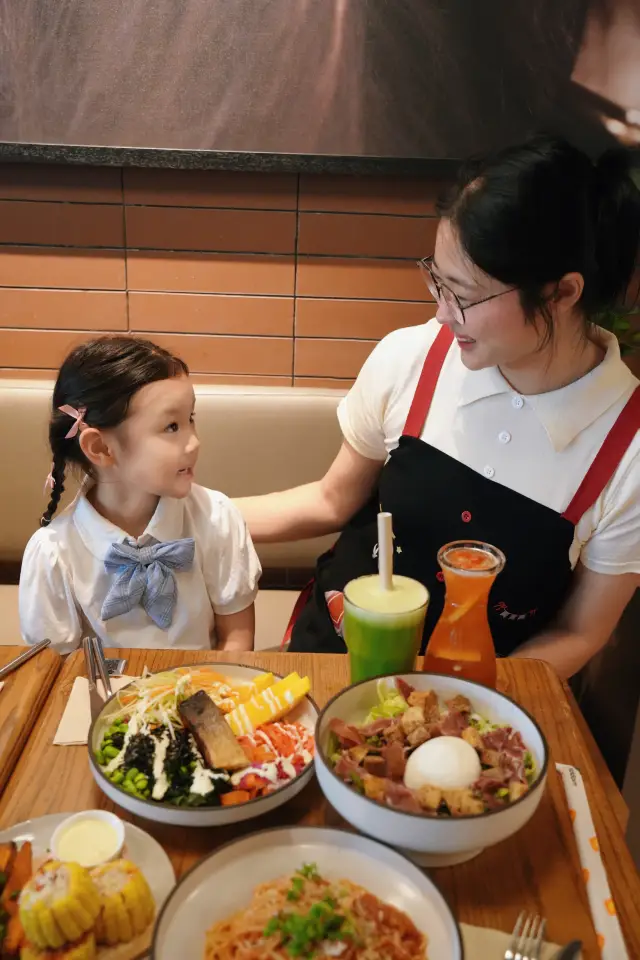 Holiday routine, having a nice meal with my little bestie.