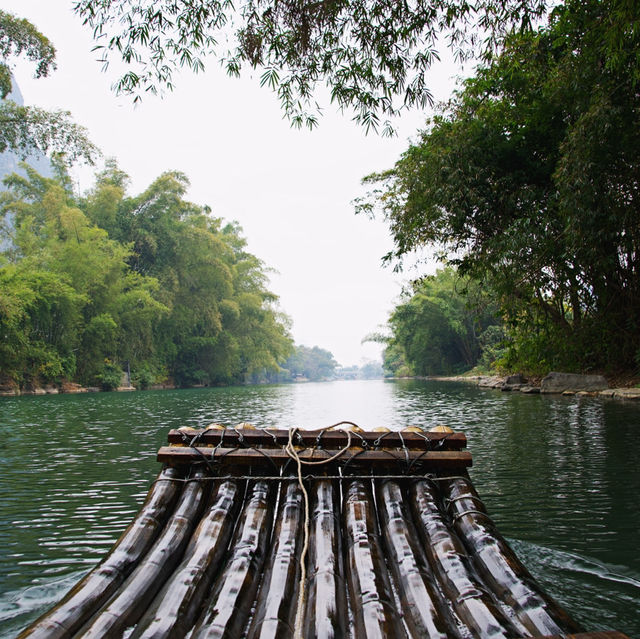 Bamboo Raft Ride in Yangshuo: Drift into Tranquility