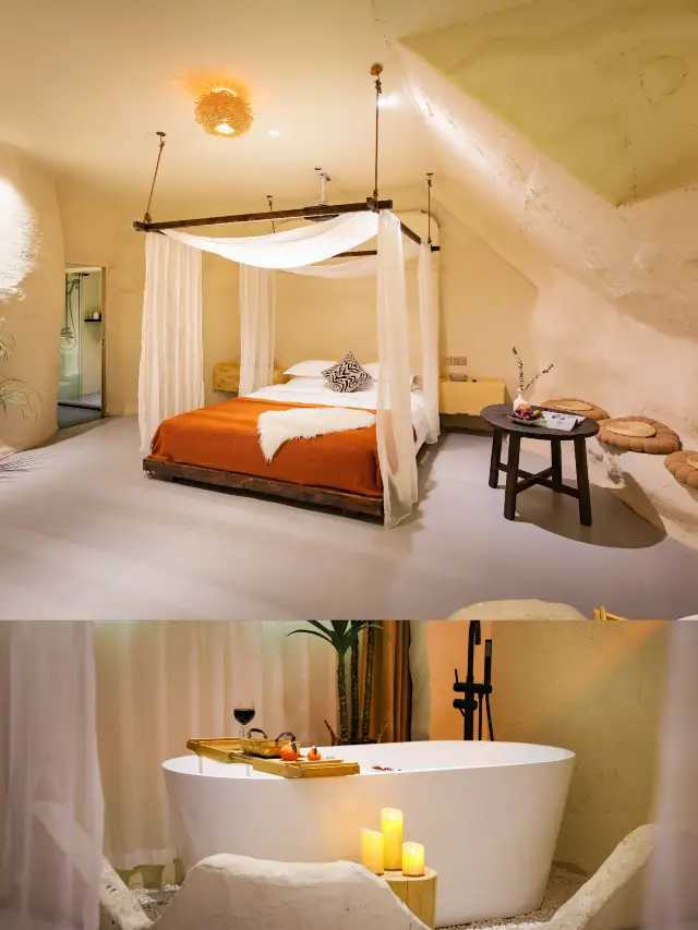 This is a cave-style homestay, which is really outstandingly beautiful! 