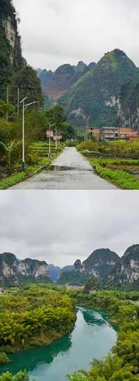 廣西河池龍江第一灣。