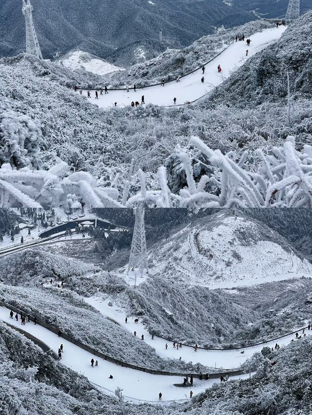 推薦廣東人一個最省錢的賞雪地：雲冰山景區。