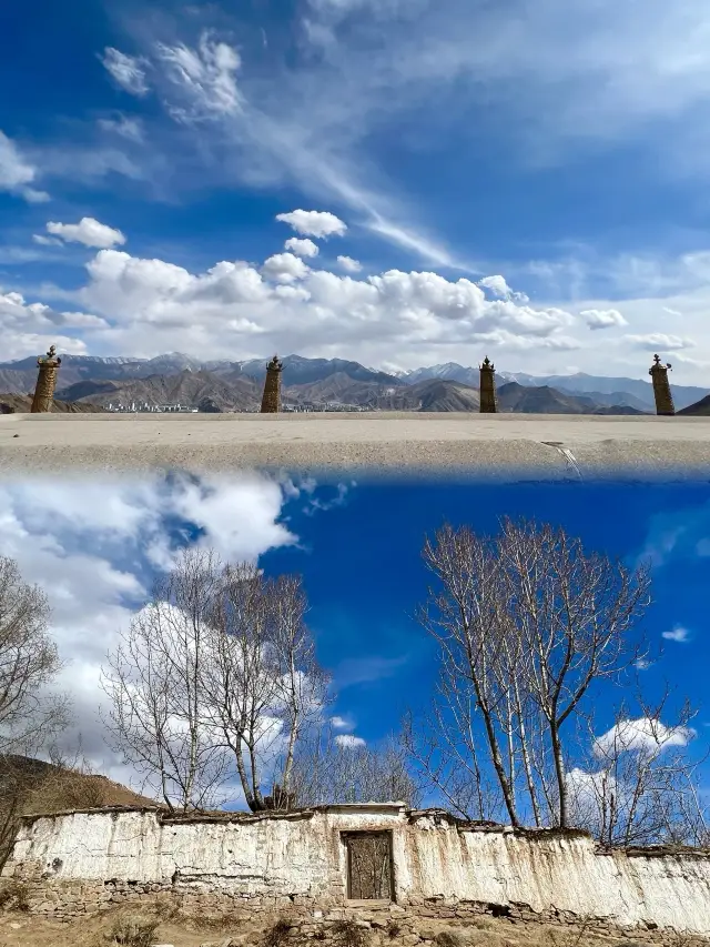 Drepung Monastery, Lhasa, the largest monastery in Tibet, a secret spot for flower viewing in spring
