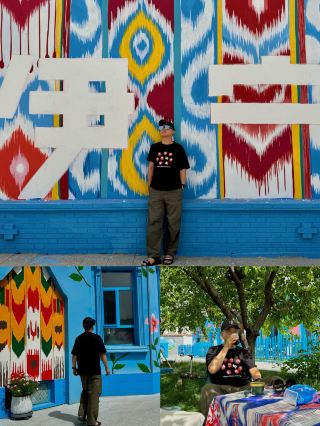 A dopamine-filled afternoon in Kazanqi, where Yining's color palette spills over every corner