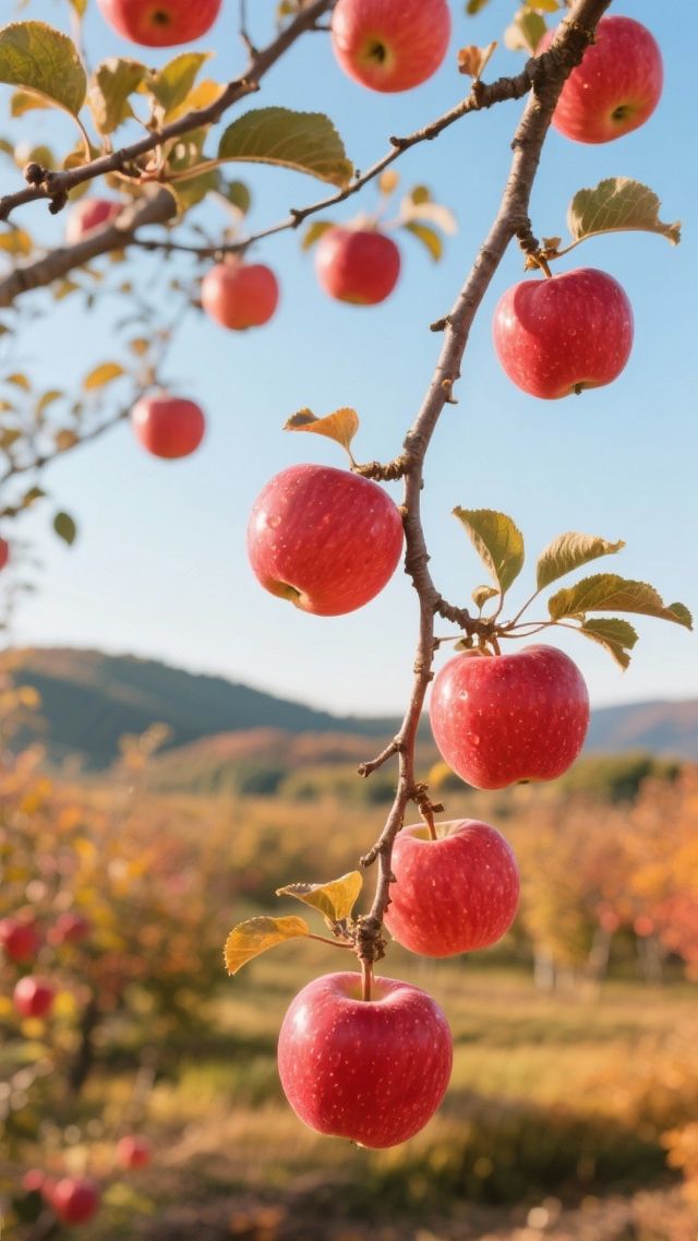 蘋果谷裡的絕美秋光棲霞秋色燃山野，萬畝紅葉映仙都！