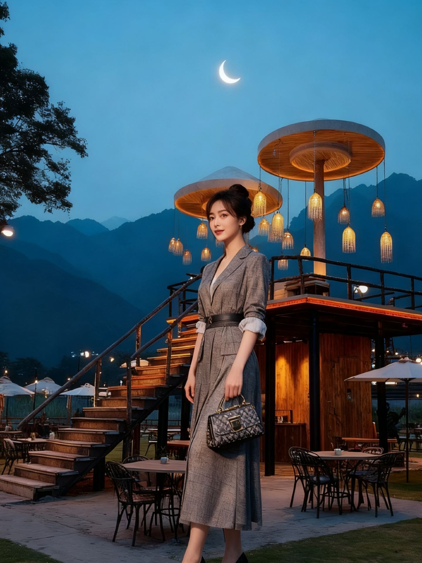 The ultimate camping experience in Hebei! Forest tents + stunning dusk light and shadows
