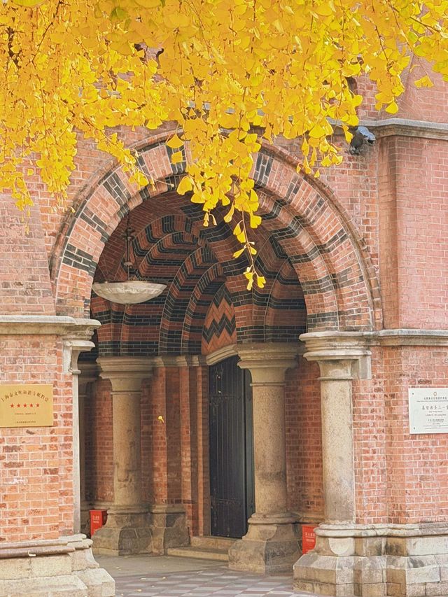 深秋限定！上海聖三一教堂銀杏與穹頂的絕美邂逅