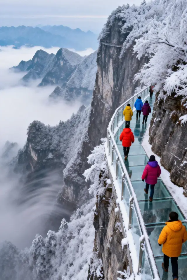 [Tianmen Mountain Ice and Snow Adventure] This winter, step into the dreamy rime wonderland of Zhangjiajie!