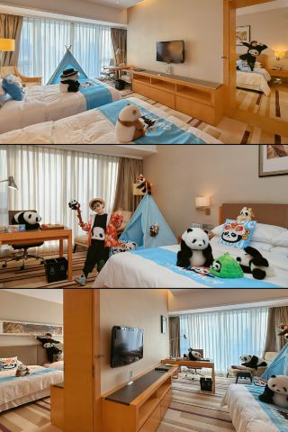판다 덕후 아이 엄청 좋아해요! 광저우 이 호텔 진짜 보물 찾았어요!
