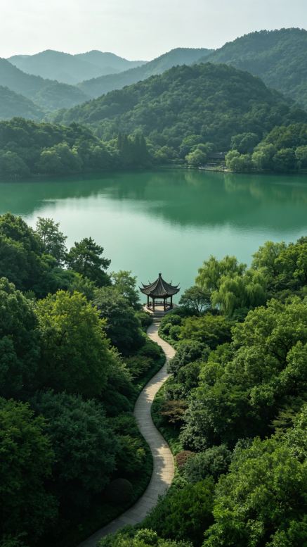 西湖には秘密の絶景スポットが隠されていて、あまり公開されていません