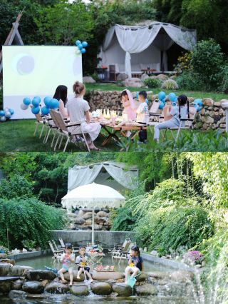 Summer vacation kid-friendly stream trekking BBQ to guarantee summer happiness