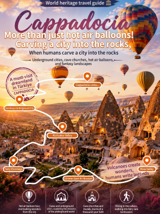More than just hot air balloons! Carving the city into rock, cave churches, and mysterious underground cities