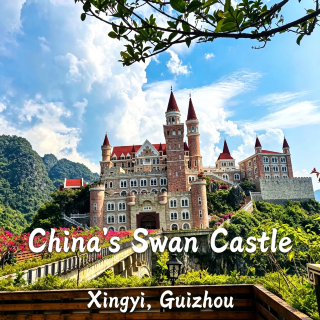 Everyone's asking about this! Guizhou hides a "Chinese Neuschwanstein Castle"—the sunset lighting is legendary