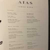 ‘ATAS’ Fine Dine Set Lunch Courses.