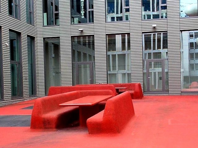 จตุรัสสีแดง ศิลปะกลางแจ้งของเมือง St.Gallen
