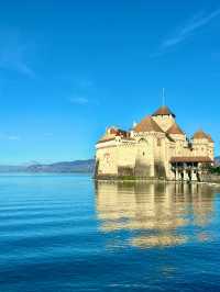 【瑞士】Château de Chillon西庸城堡：中世紀奢華湖畔城堡