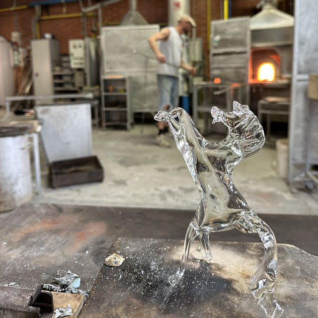 Glass factory in Venice