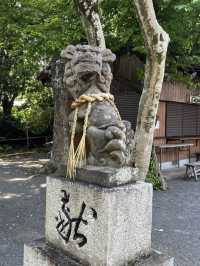 【福岡神社】子宝にご利益があるといわれる狛犬がいる神社