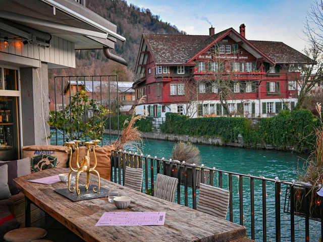 Riverside Retreat: A Serene Café Experience in Interlaken