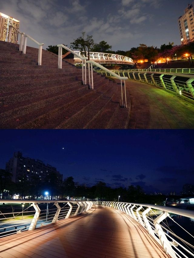 高雄 | 愛河之心的漂亮夜景