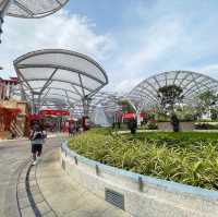 Lovely outdoor atrium at Resorts World Sentosa