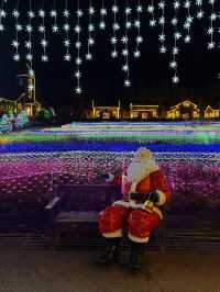 해가 지고 나면 허브 아일랜드 산타마을에 빛이 반짝 🎄