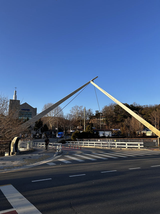 석양빛이 예술공원로를  금빛으로 물들이는 곳 안양예술공원 예술공원로🇰🇷