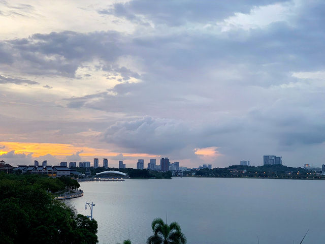 Scooter Ride Through Seri Saujana Bridge at Sunset