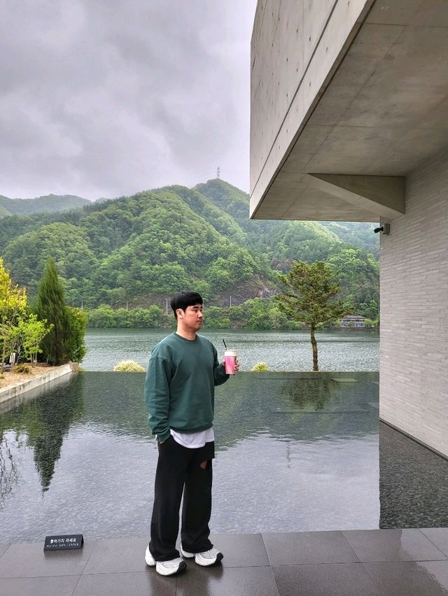 비가 와도 운치있었던 가평 리버뷰카페