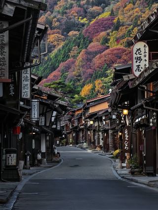 일본 나라이주쿠 - 에도 시대의 목조 고가 거리 산책