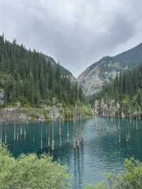 Discover the Enchanting Kaindy Lake in Kazakhstan 🇰🇿 