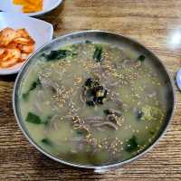 제주중문맛집)중문바다향 - 제주 중문 보말칼국수, 보말죽 맛집