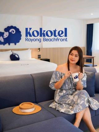 Newly opened hotel in Rayong, next to the sea, Mae Ram Phueng Beach