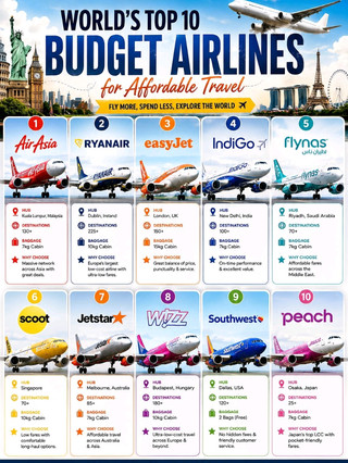 10 Maskapai Budget Terbaik di Dunia untuk Liburan Hemat