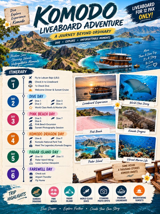  6D5N Komodo Liveaboard Adventure 🤿🐉