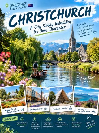 🇳🇿 Christchurch Surprised Me — A City Slowly Rebuilding Its Own Character✨