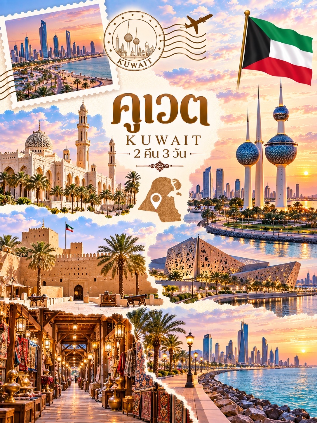 🇰🇼✨ คูเวต ดินแดนแห่งอ่าวอาหรับที่ผสมผสานความทันสมัยกับวัฒนธรรมดั้งเดิมได้อย่างลงตัว 