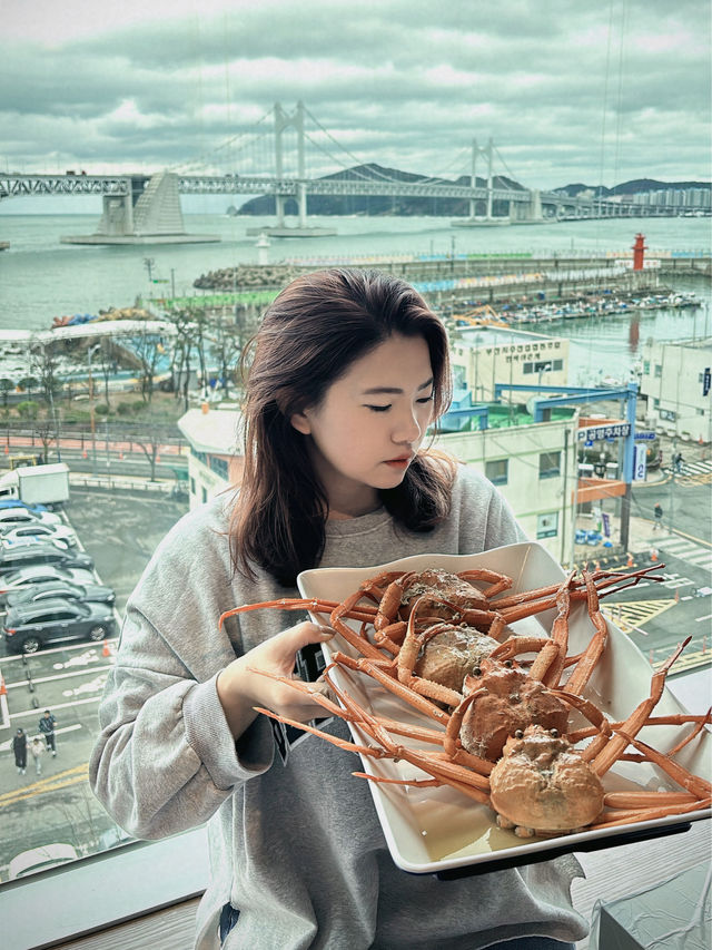 韓國🇰🇷釜山➿ 《홍게데이》廣安大橋美景下紅蟹吃到飽美食