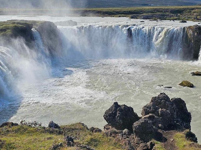 The majestic Goðafoss Waterfall Iceland 🇮🇸