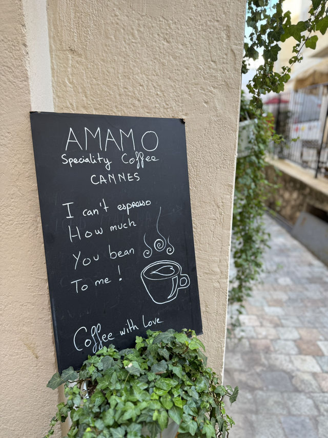 AMAMO - one of the best coffee specialty in Cannes