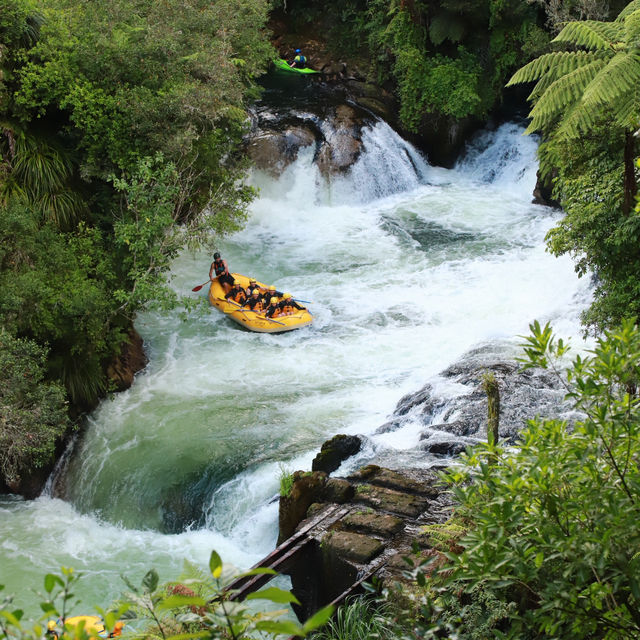 The Absolute Ride Of My Life At Rotorua Rafting, The Highest Raft-able Waterfall In the World!